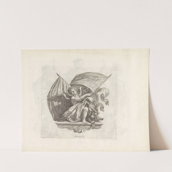 Engel met twee vaandels (1673-1743) by Robert van Audenaerde