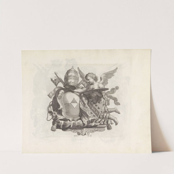 Engel met twee wapenschilden (1673-1743) by Robert van Audenaerde