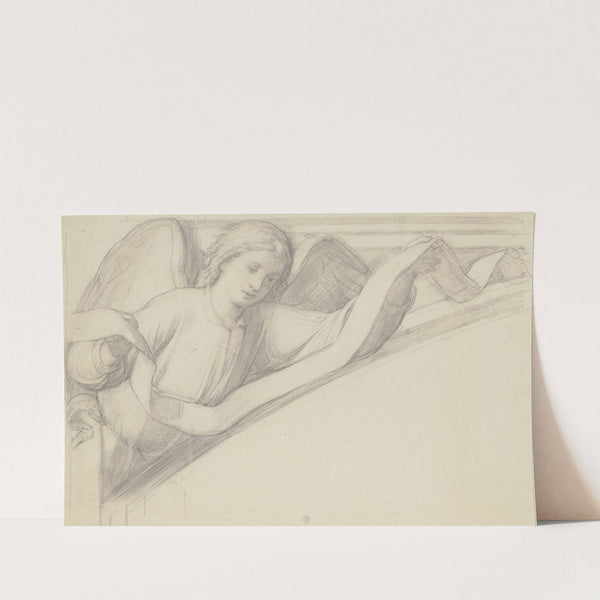 Engel mit Spruchband nach rechts, in einem Zwickel by Bernhard von Neher the younger