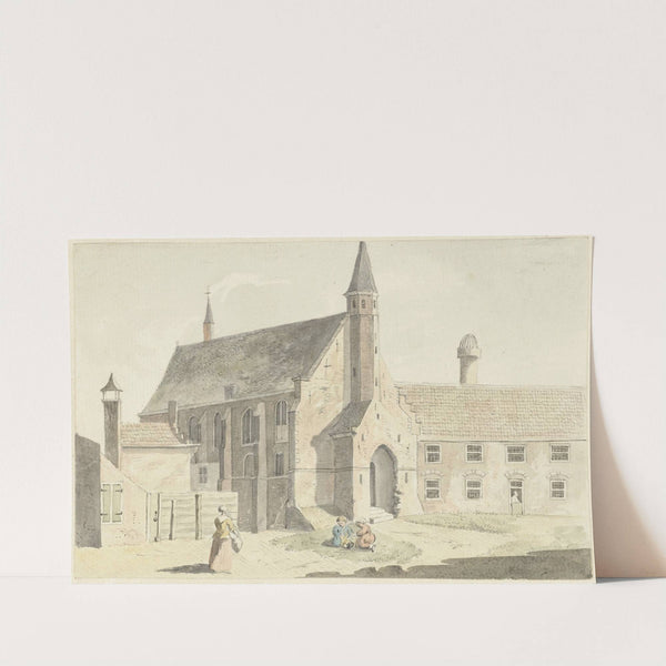 Engelse kerk te Leiden by Hendrik Tavenier