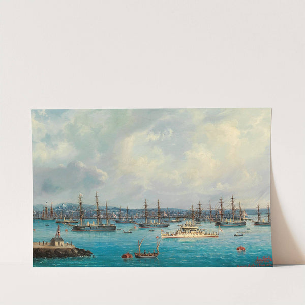 Englische Eskadre in Triest 1881 (1881) by Ludwig Rubelli von Sturmfest