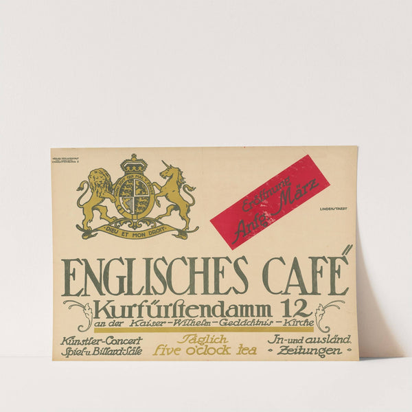 Englisches Café. Kurfürstendamm 12 (1911) by Hans Lindenstaedt