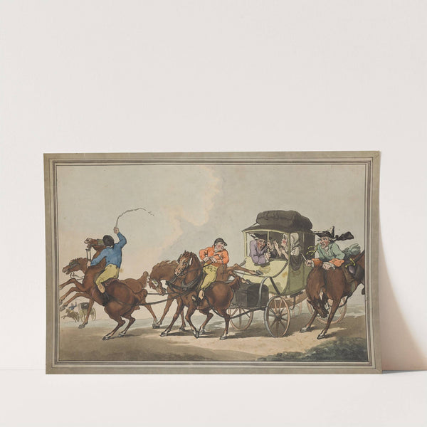 English travelling or the first stage from Dover (1785) by Thomas Rowlandson