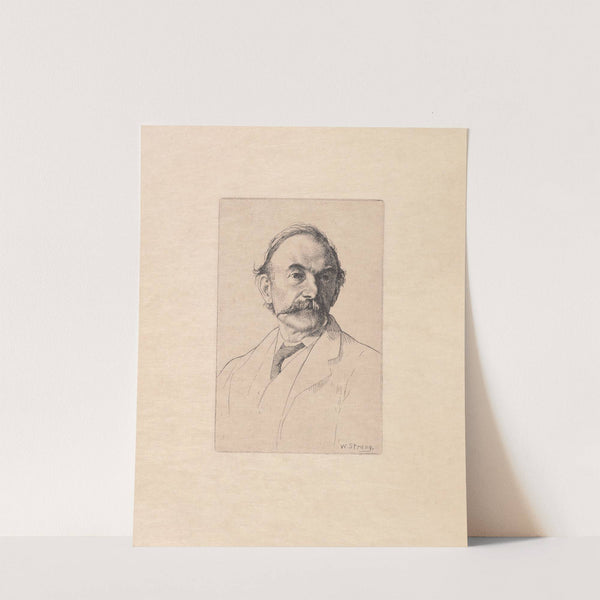 Engraved portrait of Thomas Hardy by William Strang