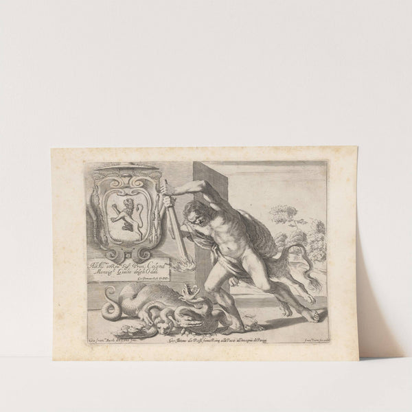 Engravings after Guercino's Libro dei Disegni Pl.01 by Francesco Curti