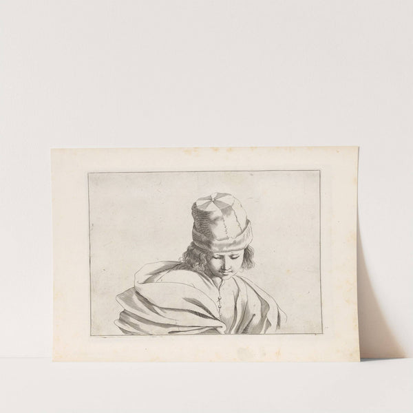 Engravings after Guercino's Libro dei Disegni Pl.03 by Francesco Curti