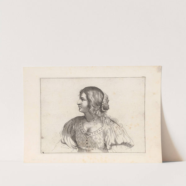 Engravings after Guercino's Libro dei Disegni Pl.10 by Francesco Curti