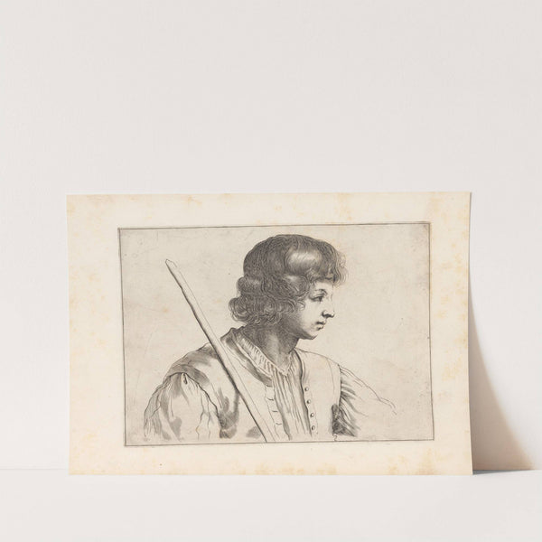 Engravings after Guercino's Libro dei Disegni Pl.12 by Francesco Curti