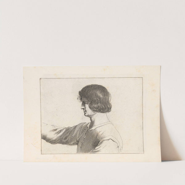 Engravings after Guercino's Libro dei Disegni Pl.14 by Francesco Curti