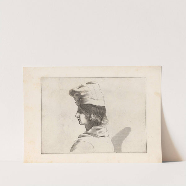 Engravings after Guercino's Libro dei Disegni Pl.16 by Francesco Curti