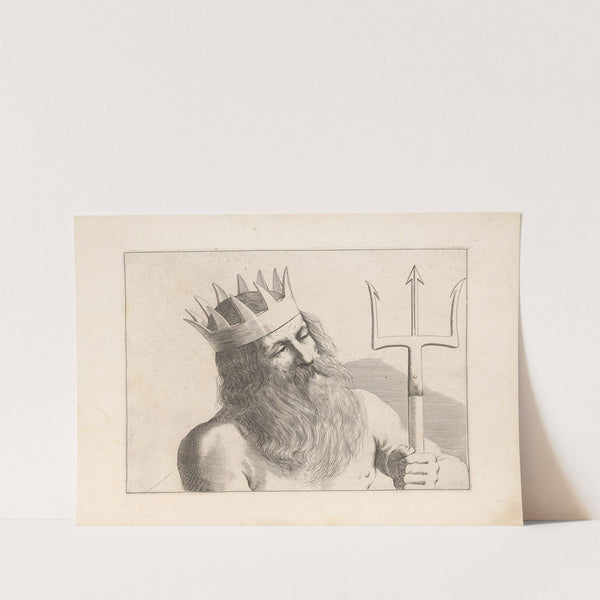 Engravings after Guercino's Libro dei Disegni Pl.19 by Francesco Curti