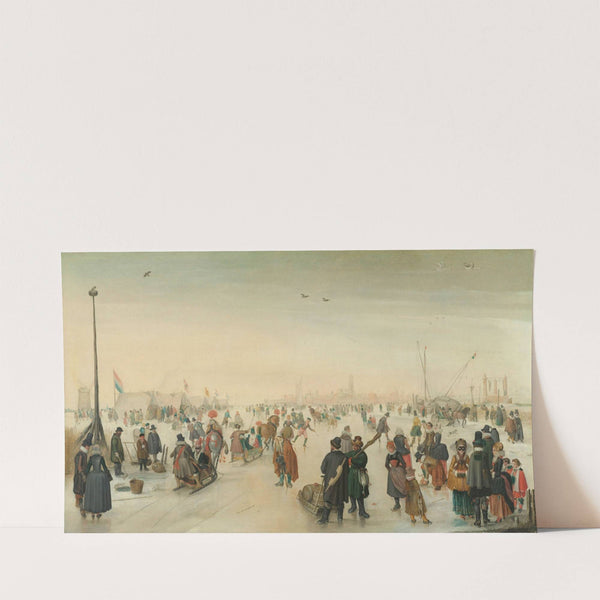 Enjoying the Ice near a Town (c. 1620) by Hendrick Avercamp