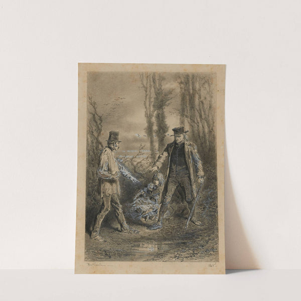 Enlèvement de Cosette Qui cherche le mieux peut trouver le piret (1865) by Alphonse Marie De Neuville