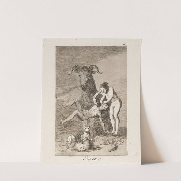 Ensayos. (Trials.) (1796-1797) by Francisco de Goya
