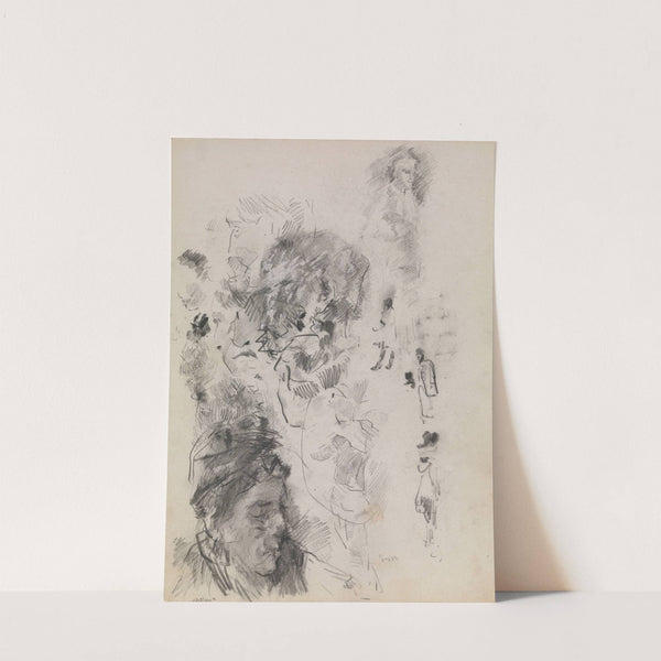 Ensor's Mother and Silhouettes by James Ensor