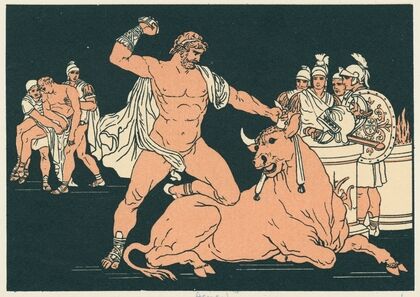 Entellus killing the bull