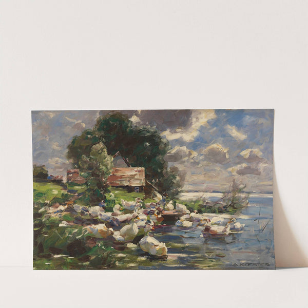 Enten am See (1926) by Alexander Koester