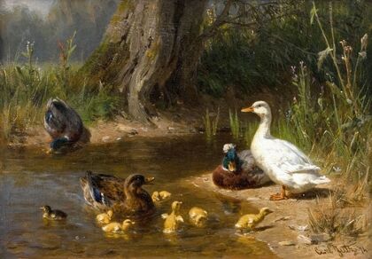 Enten am Wasser (1874)