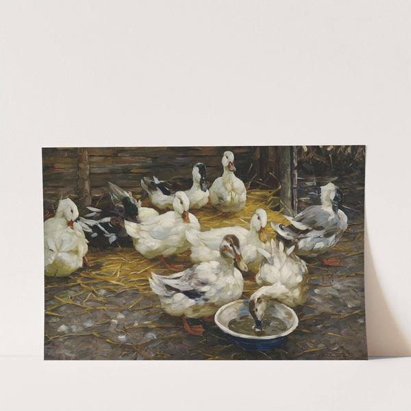 Enten im Stroh by Alexander Koester