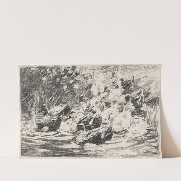 Enten im Teich by Alexander Koester