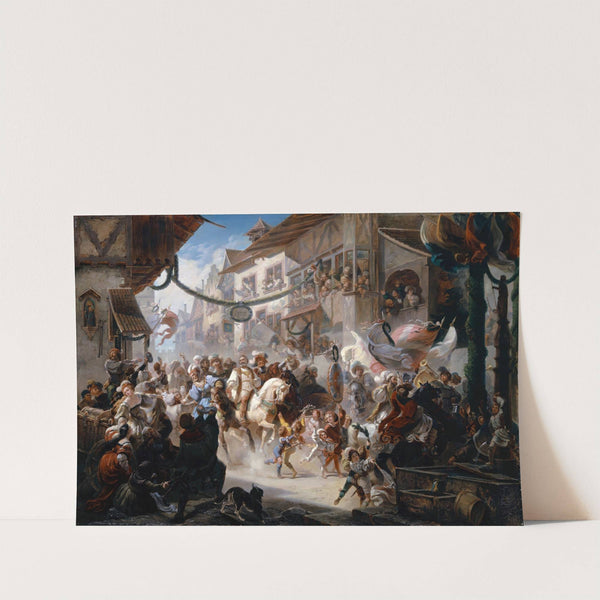 Entering Of The Federal Envoys In Basel (1855) by Albert Landerer