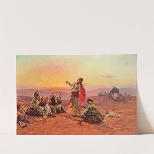 Entertainment at Sunset (1908) by Otto Pilny