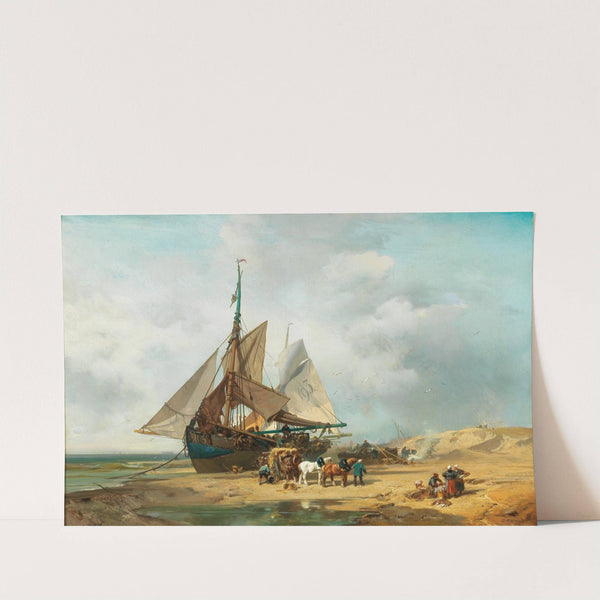 Entladung der Segelschiffe by Charles Hoguet