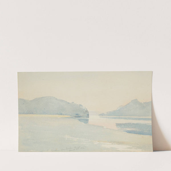 Entrance from inside. Sunset (1862) by James Crowe Richmond