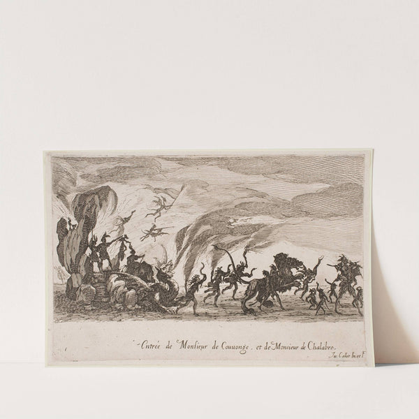 Entrance of MM. de Couvonge de Chalabre (1627) by Jacques Callot