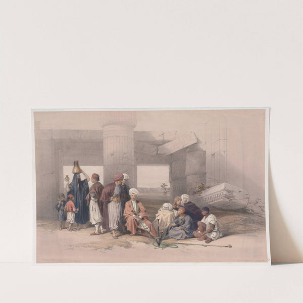 Entrance of the Temple of Amun, Thebes. (1846-1849) by David Roberts