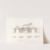 Entrance Screen at Stowe House, Buckinghamshire: Elevation and Plan by William Kent