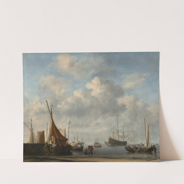 Entrance to a Dutch Port (ca. 1665) by Willem van de Velde the Younger