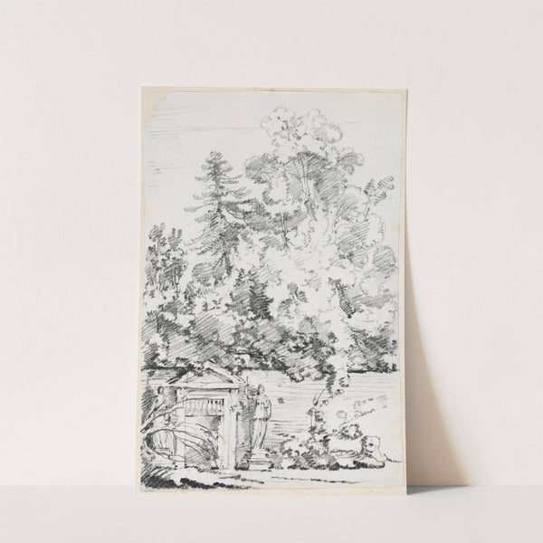 Entrance to a Walled Garden (1744-1750) by Joseph-Marie Vien