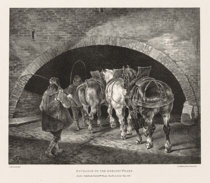 Entrance to Adelphi Wharf (1821)