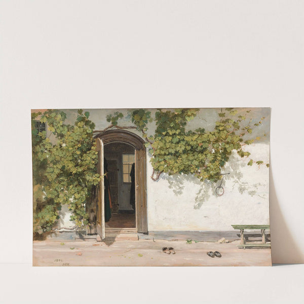 Entrance to an Inn in the Praestegarden at Hillested by Martinus Rørbye