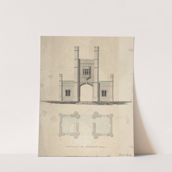 Entrance to Barlboro' Hall by William Hurst