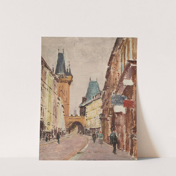 Entrance to Charles Bridge in Prague by Ignacy Pinkas