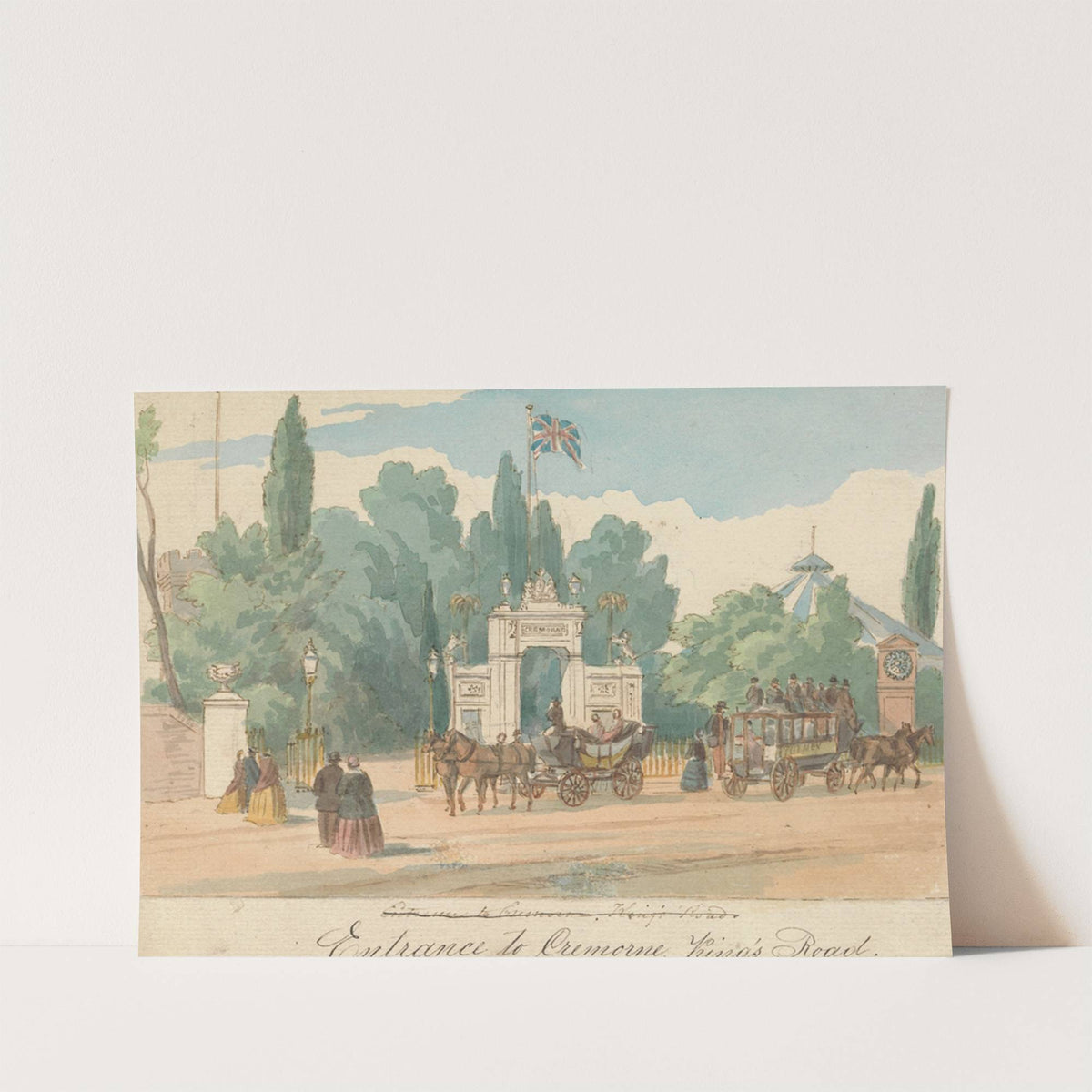 Entrance to Cremorne, King's Road by William Henry Brooke
