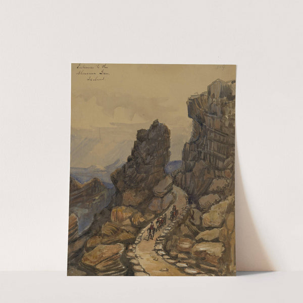 Entrance to the Almanna Gau, (e.g. Almannagjá) Iceland by Bayard Taylor