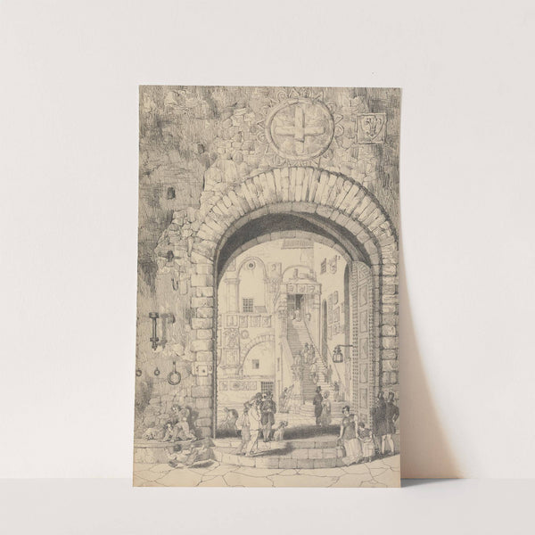 Entrance to the Barqello, Florence by Sir Charles D'Oyly