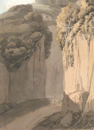 Entrance to the Grotto at Posilippo, Naples — size preview