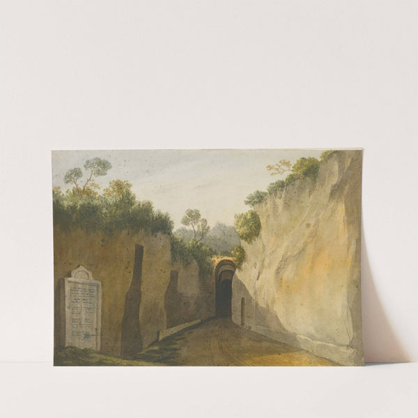 Entrance To The Grotto Of Posillipo, Naples by John Warwick Smith
