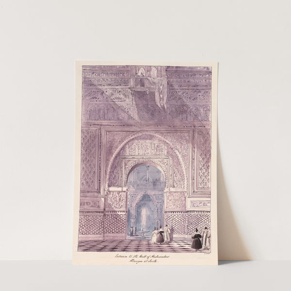 Entrance to the Hall of Ambassadors, Alcazar at Seville by Charles Hamilton Smith