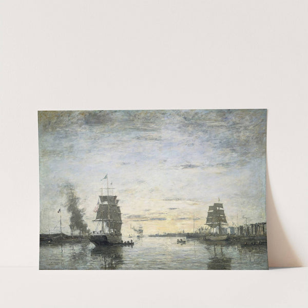 Entrance to the Harbor,Le Havre (1883) by Eugène Boudin