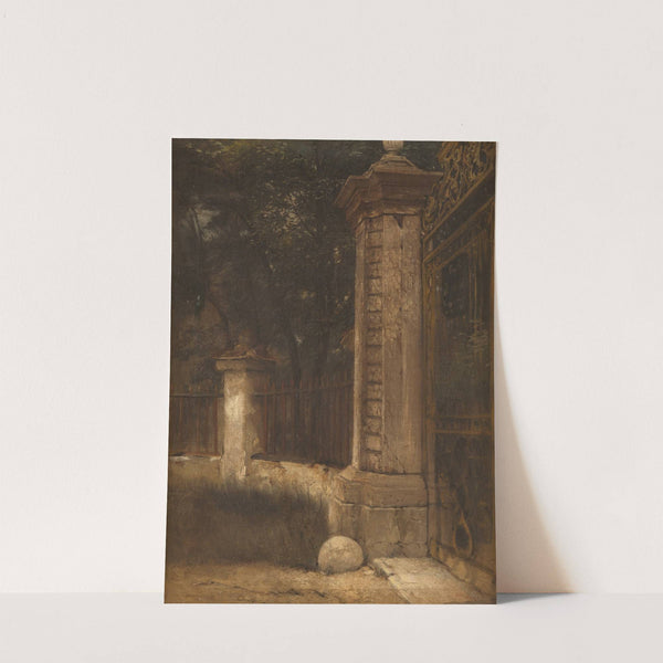 Entrance to the park by Ludwig Von Hagn