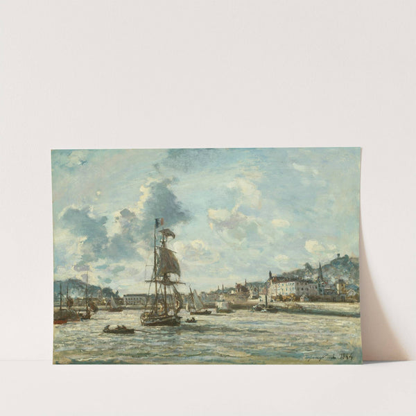 Entrance to the Port of Honfleur by Johan Barthold Jongkind