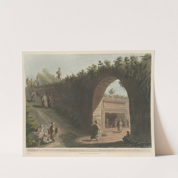 Entrance to the Sepulchres of the kings of Judah by Luigi Mayer