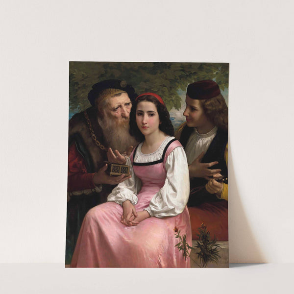 Entre la richesse et l’amour (1869) by William Bouguereau