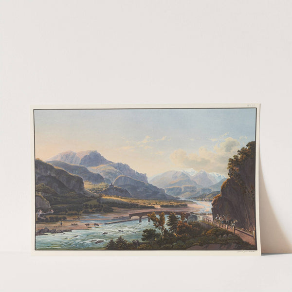 Entrée dans la vallée de Domletschg prise près du pont d’Ortenstein by Johann Ludwig Bleuler