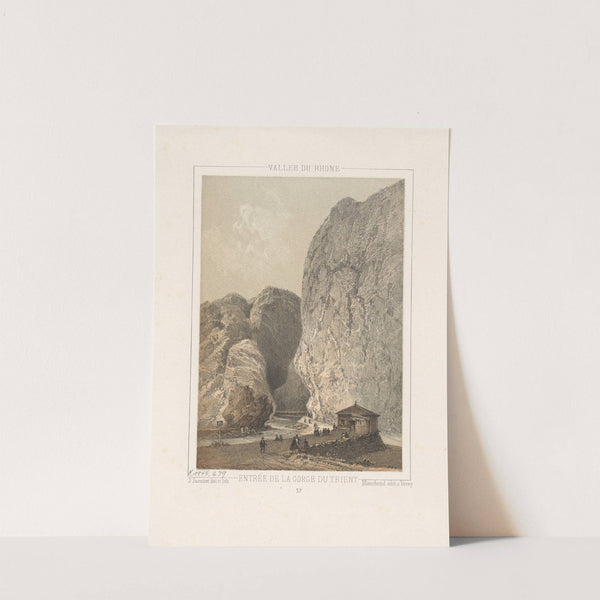 Entree de la gorge du trient by Jean Jacottet